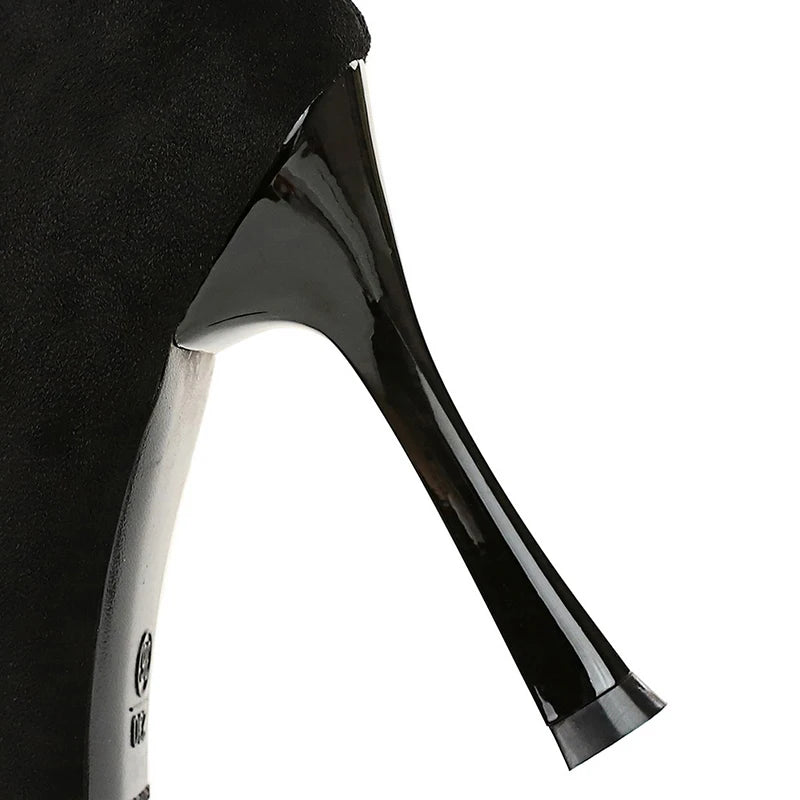 Women's Black Pointed stiletto Heel