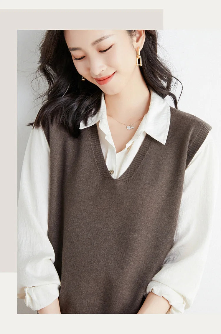 Lightweight Knitted sweater Vest for Women