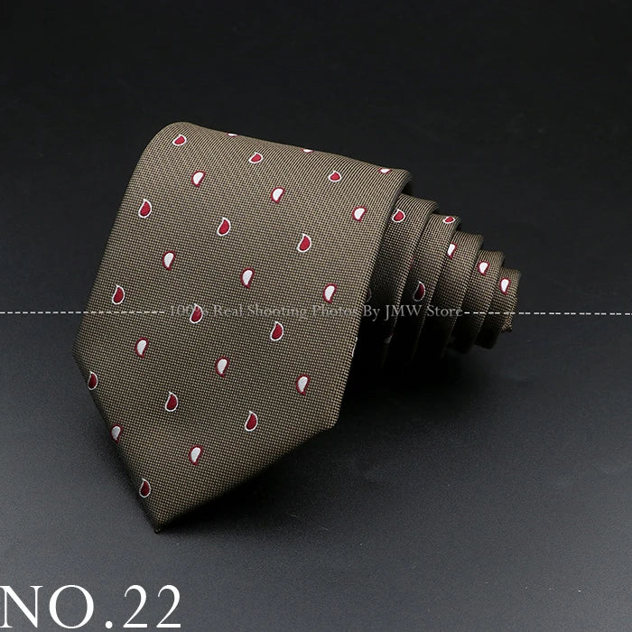 Men’s Brown Tie Collection – Solid, Striped, Paisley & Floral Designs