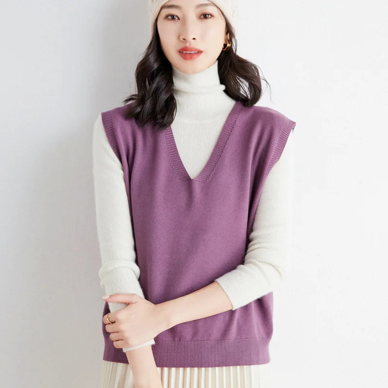 Lightweight Knitted sweater Vest for Women