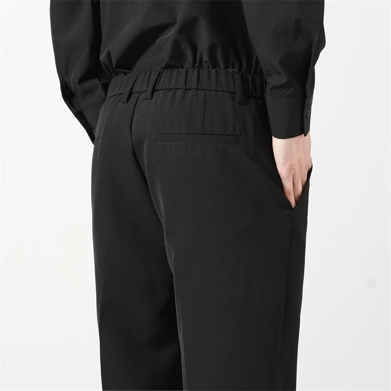 Men’s Straight-Leg Business Casual Trousers