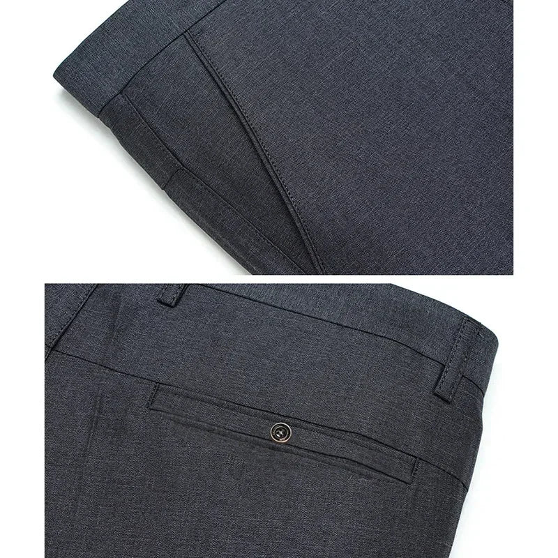Men's Straight-Leg Business Pants