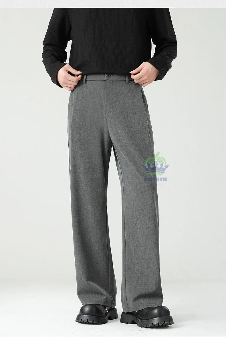 Men’s Relaxed-Fit Business Casual Trousers