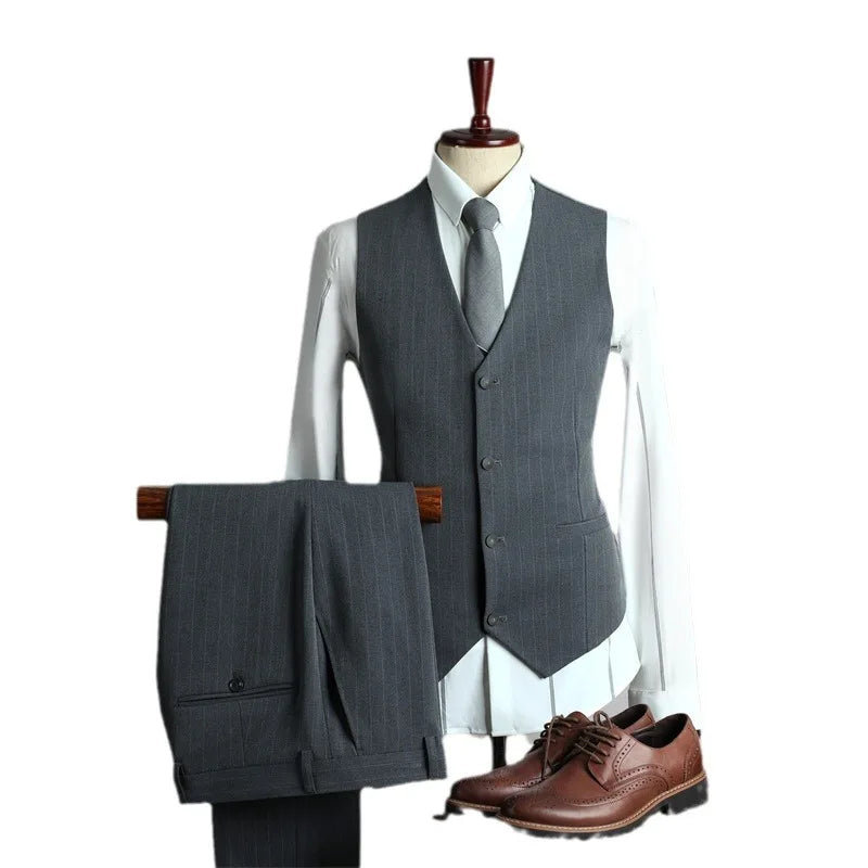Men’s Slim-Fit V-Neck Suit Vest