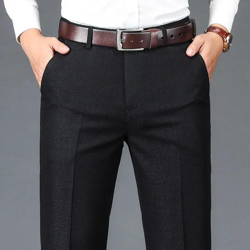 Men's Straight-Leg Business Pants