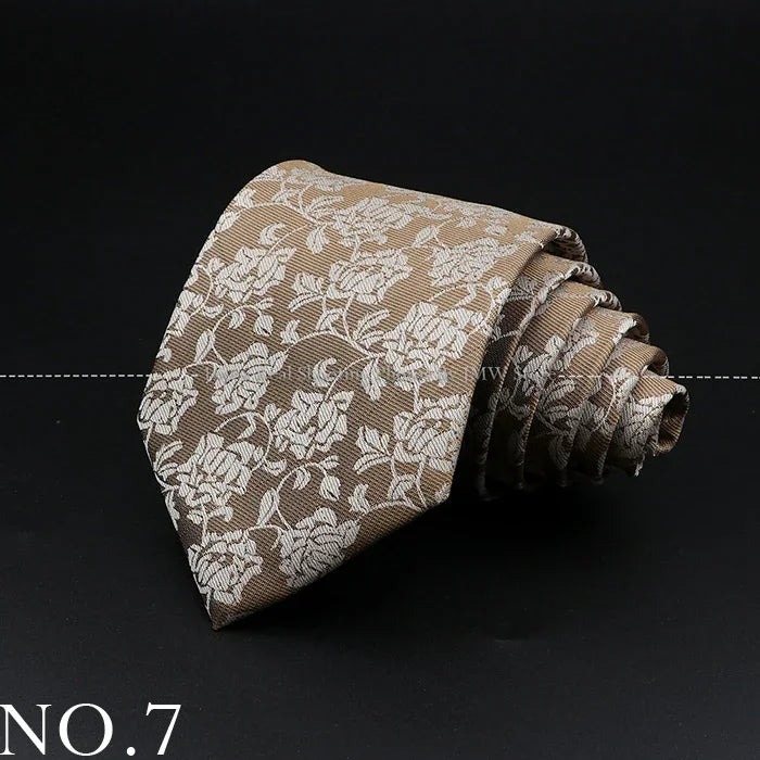 Men’s Brown Tie Collection – Solid, Striped, Paisley & Floral Designs