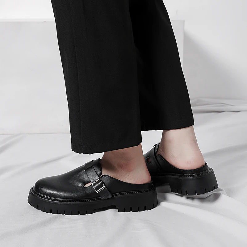 Men's Leather Slip-On Casual Shoes