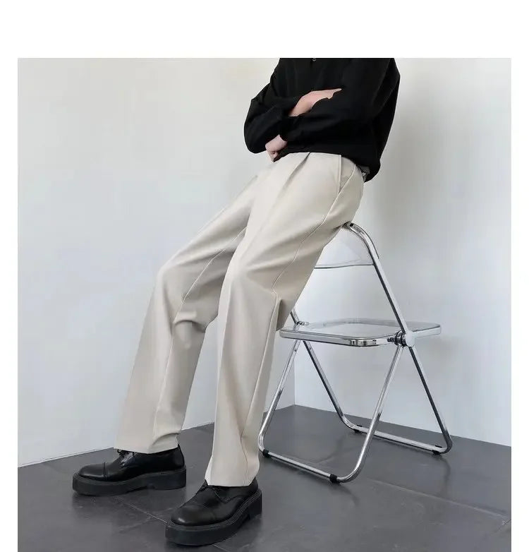 Men's Straight-Leg casual Trousers-Modern Fit