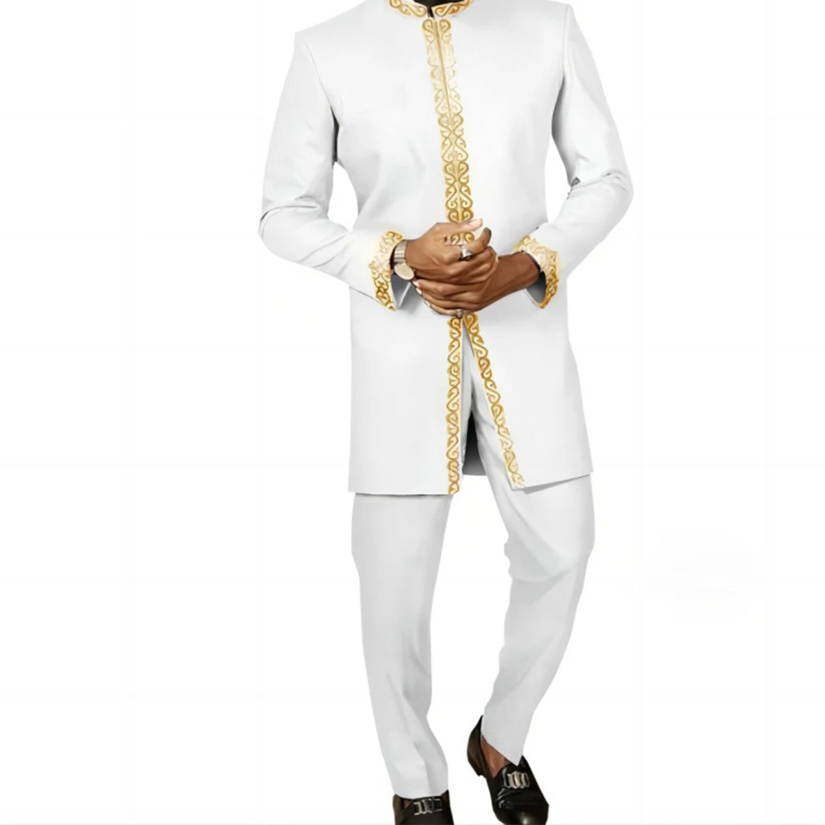 Traditional-Men's two-Piece Set-Modern Classic style