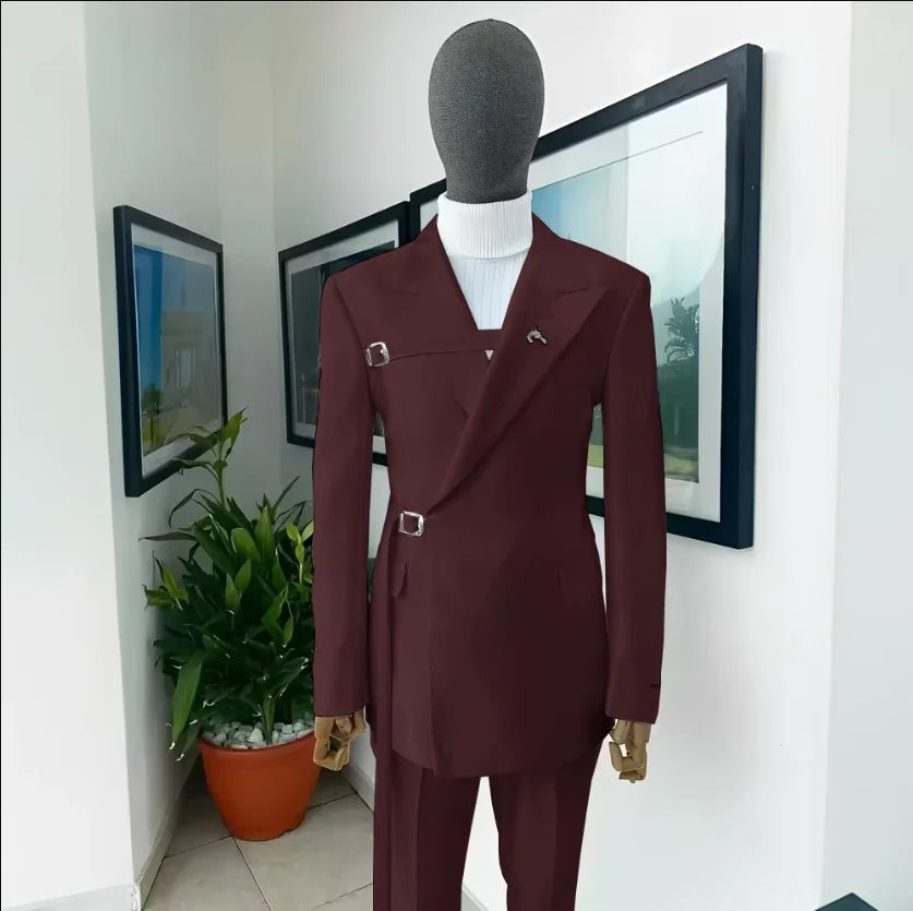 men's White 2-Piece Formal Suit