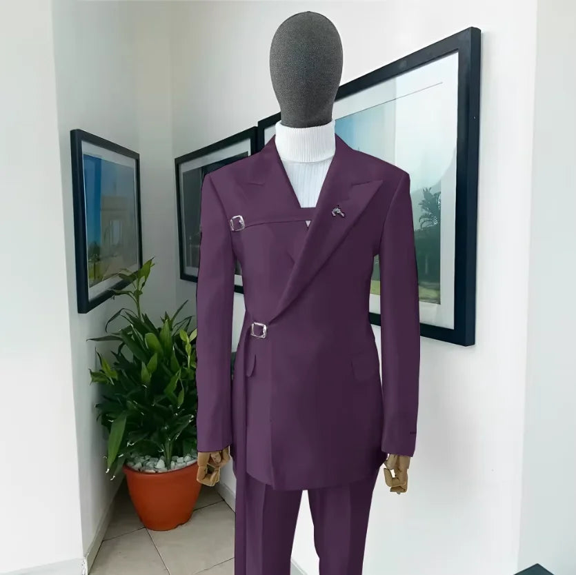 men's White 2-Piece Formal Suit