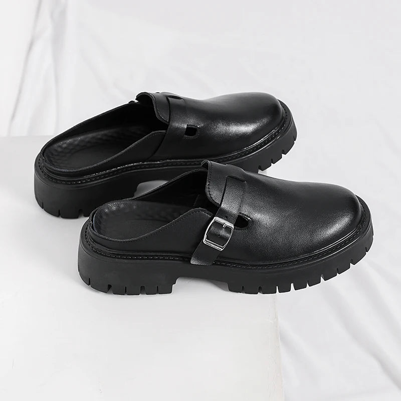 Men's Leather Slip-On Casual Shoes