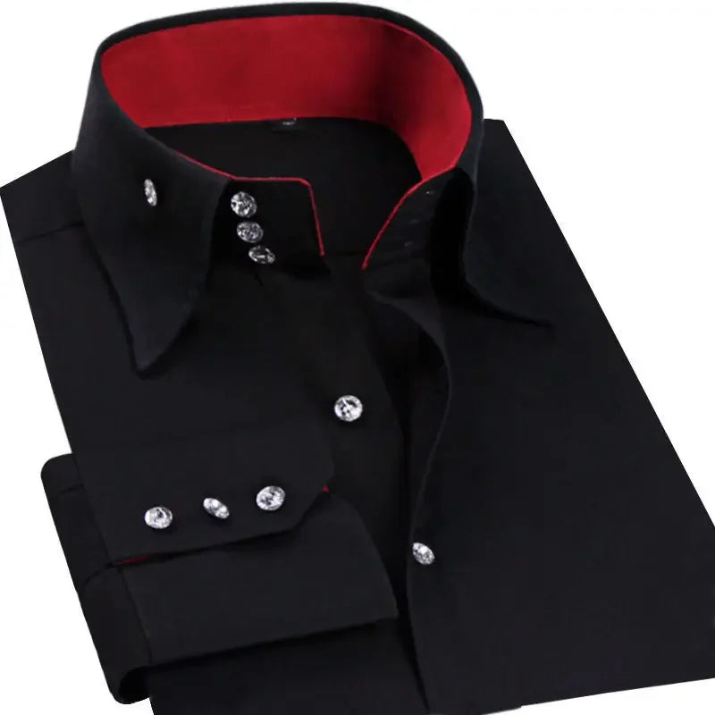 Men’s Slim-Fit Button-Down Dress Shirt