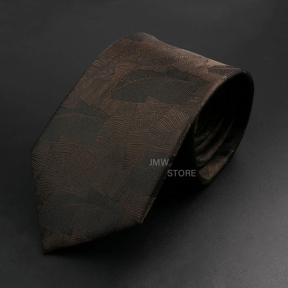 Men’s Brown Tie Collection – Solid, Striped, Paisley & Floral Designs
