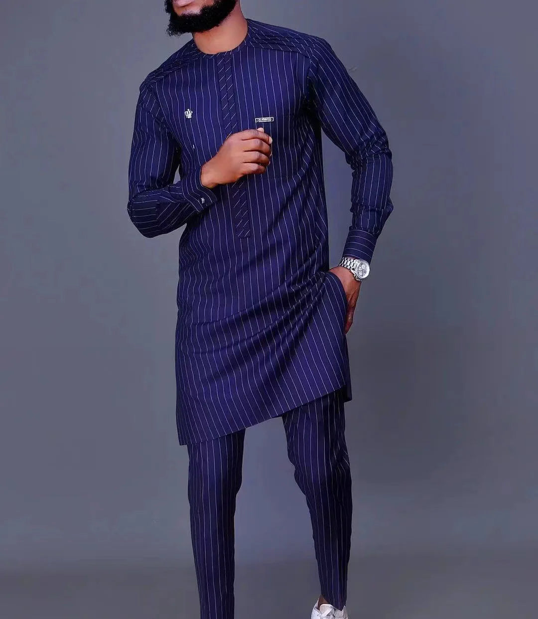 Traditional-Men's two-Piece Set-Modern Classic style