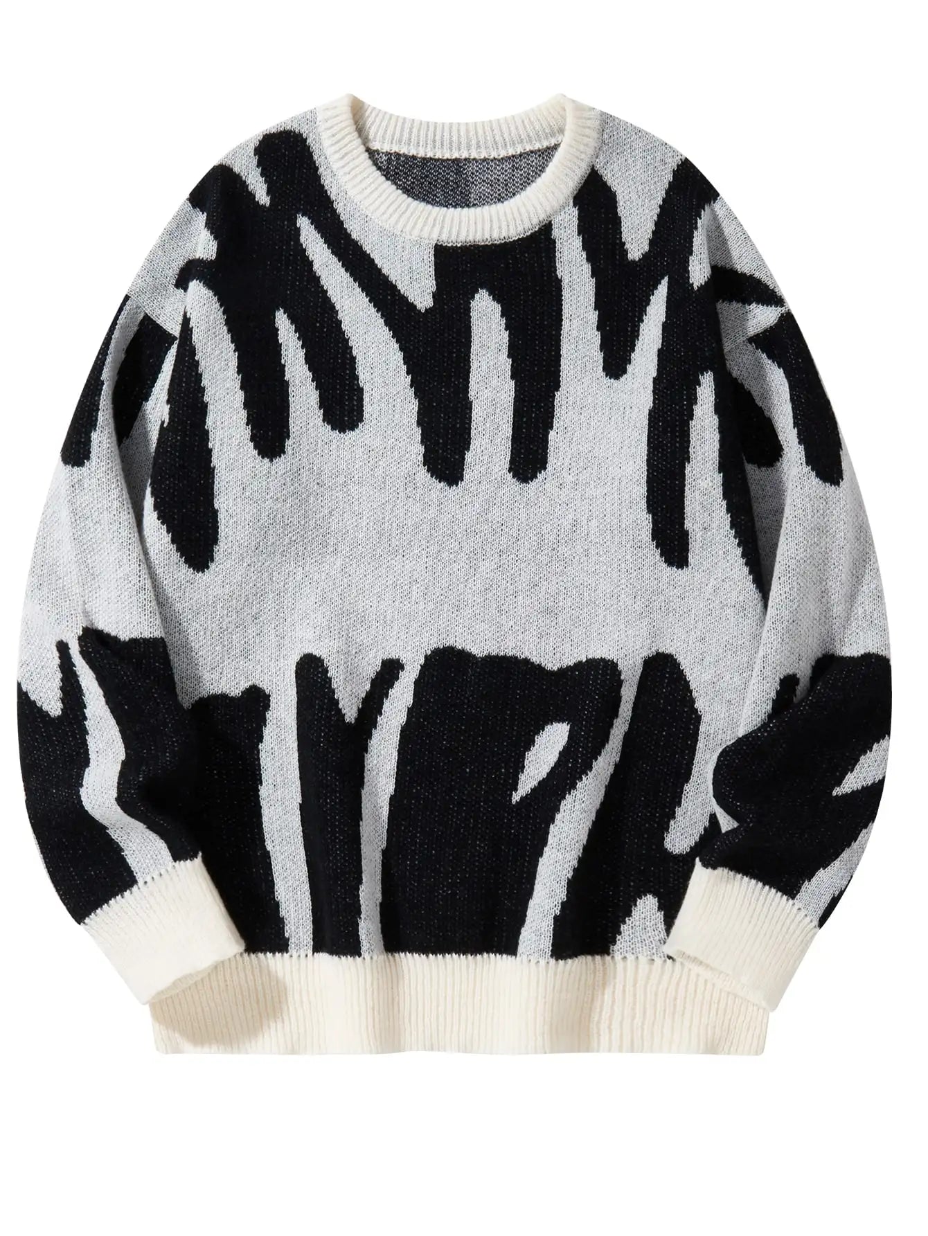 Men’s Jacquard Knit Pullover Sweater