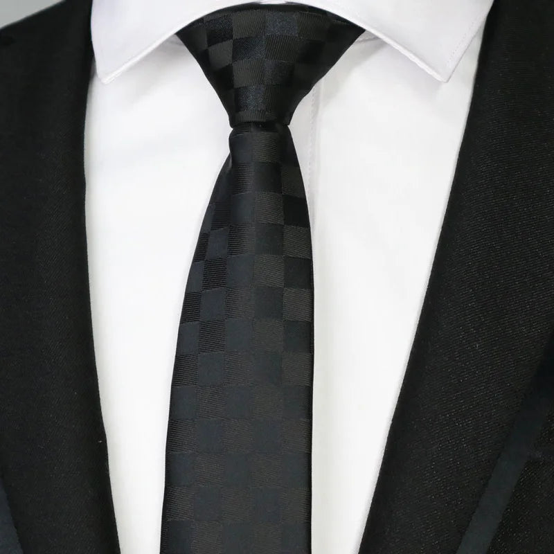 Black Colors Skinny 6CM Men's Necktie