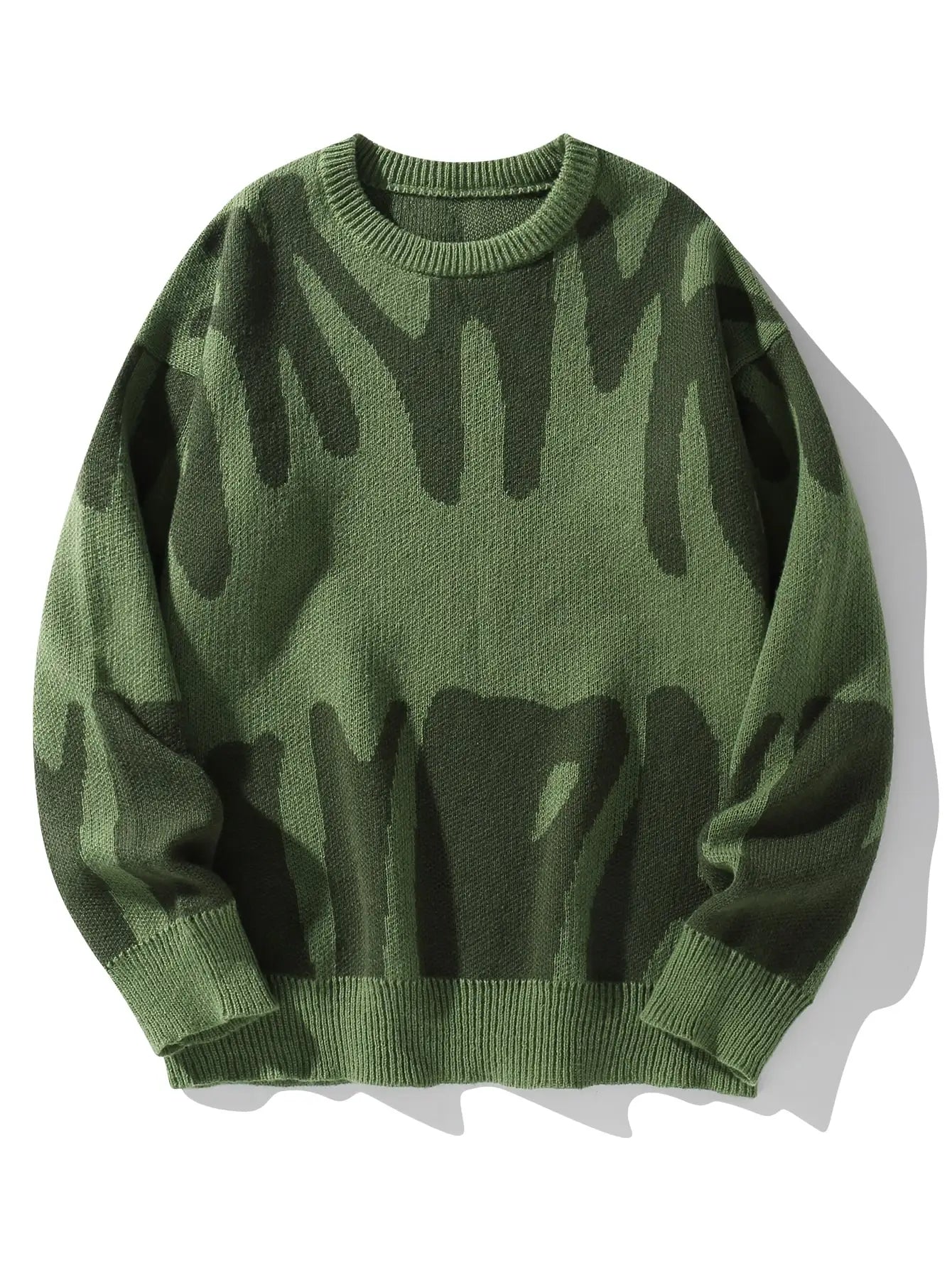 Men’s Jacquard Knit Pullover Sweater