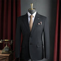 Men's Double-Breasted Blazer-Business Formal Wear