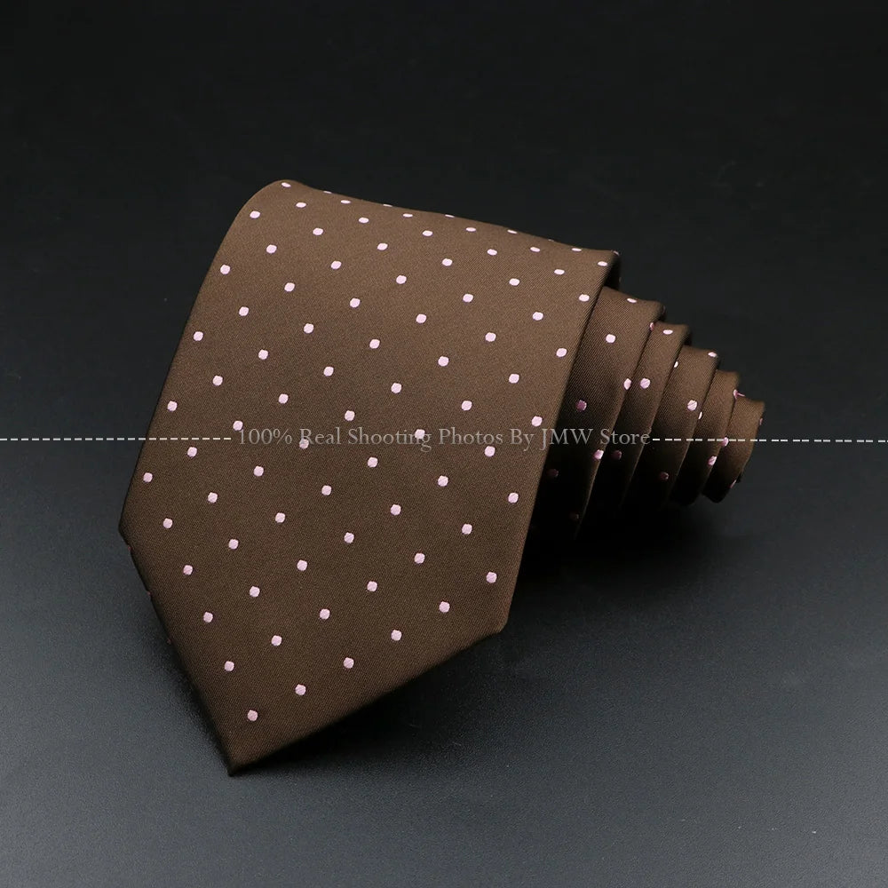 Men’s Brown Tie Collection – Solid, Striped, Paisley & Floral Designs