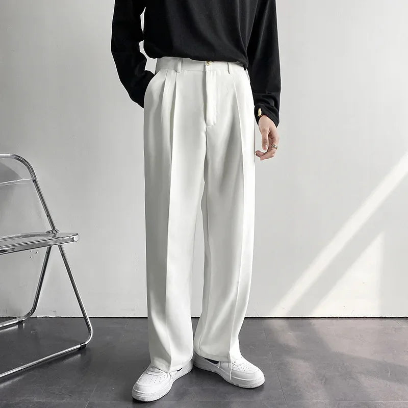 Men's Straight-Leg casual Trousers-Modern Fit