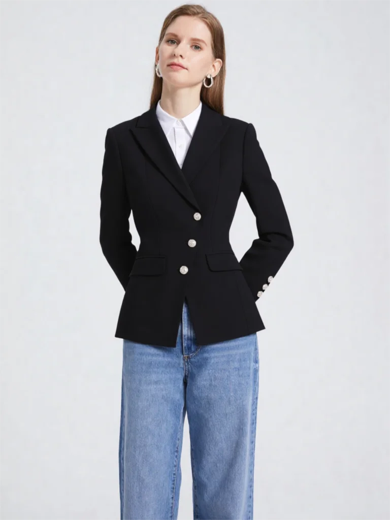 Elegant Tailored Women's Suit Blazer - Office &Formal wear