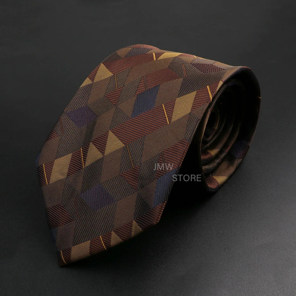 Men’s Brown Tie Collection – Solid, Striped, Paisley & Floral Designs