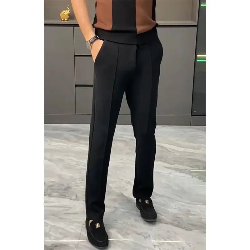 Men's Slim Straight Office Pants