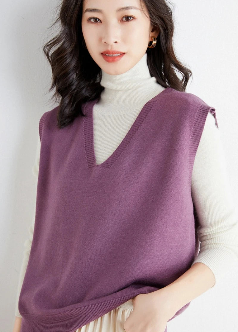Lightweight Knitted sweater Vest for Women