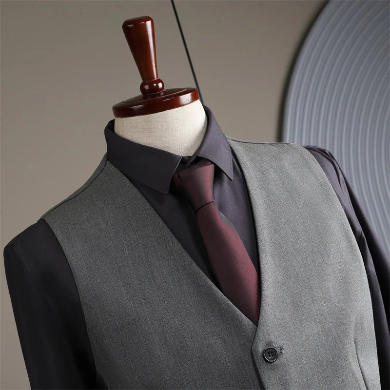 Men’s Slim-Fit V-Neck Suit Vest