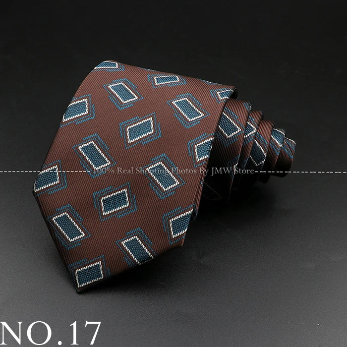 Men’s Brown Tie Collection – Solid, Striped, Paisley & Floral Designs