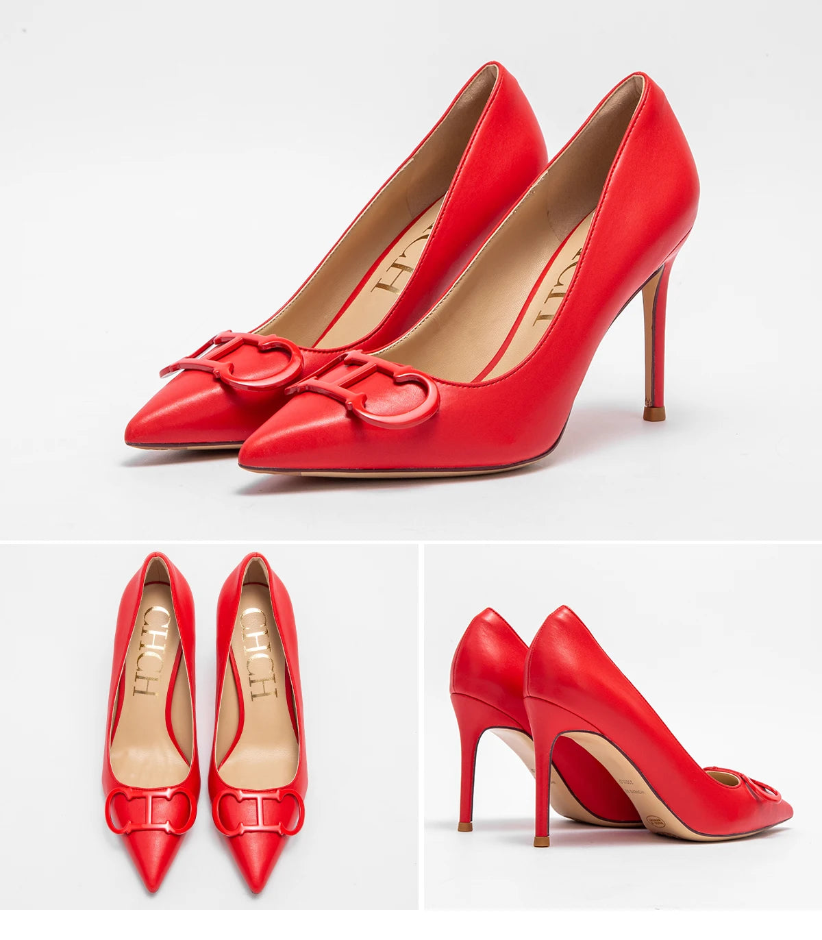 Women's Beige Business Heels