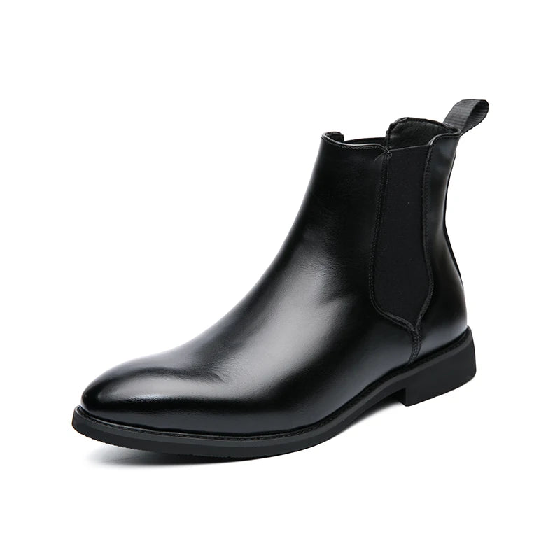 Men's Brown-Black Chelsea Boots