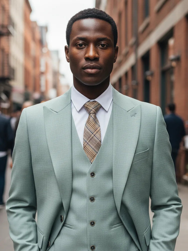 Men’s Lightweight Three-Piece Suit – Slim Fit