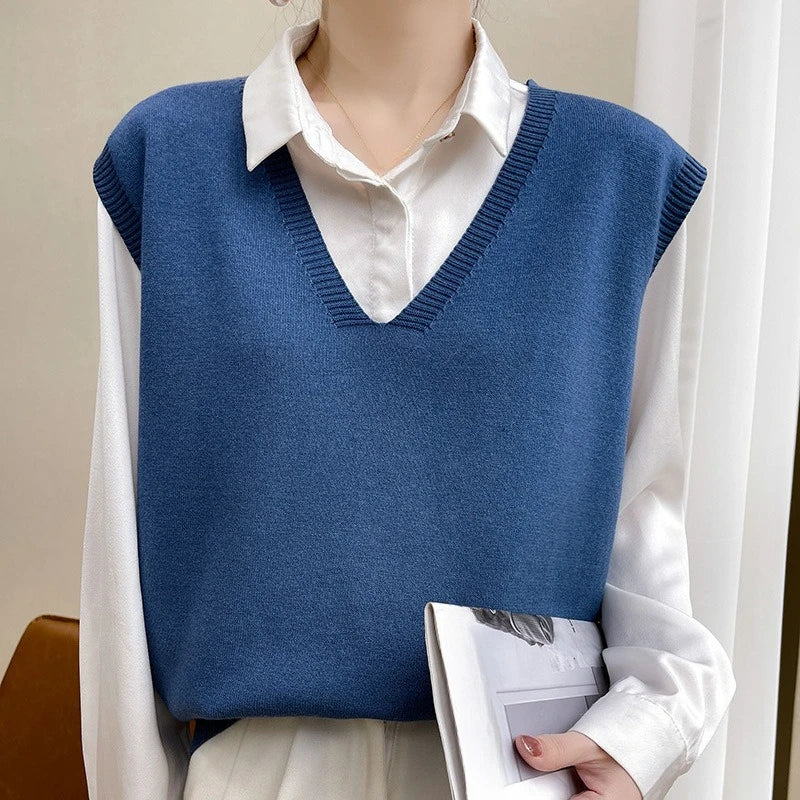 Lightweight Knitted sweater Vest for Women