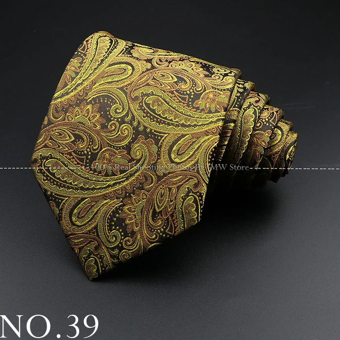 Men’s Brown Tie Collection – Solid, Striped, Paisley & Floral Designs