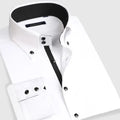 Men’s Slim-Fit Button-Down Dress Shirt