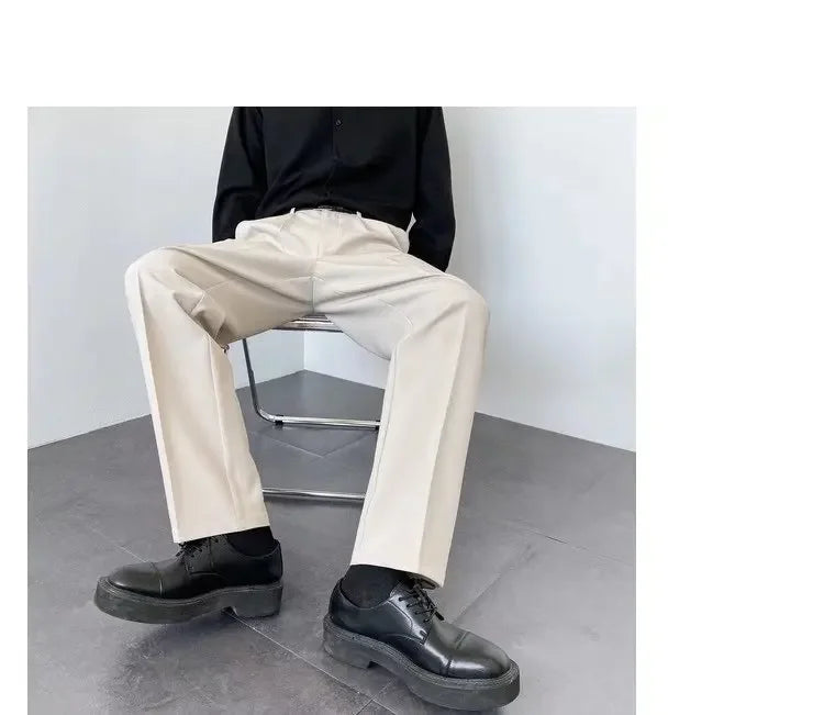 Men's Straight-Leg casual Trousers-Modern Fit