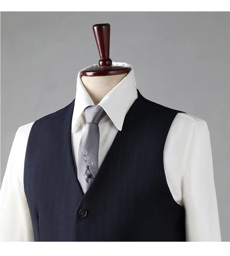 Men’s Slim-Fit V-Neck Suit Vest