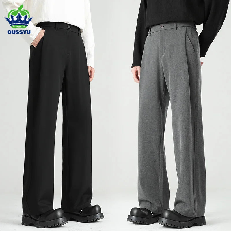 Men’s Relaxed-Fit Business Casual Trousers