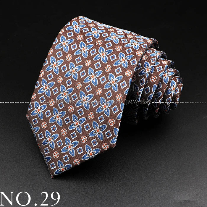Men’s Brown Tie Collection – Solid, Striped, Paisley & Floral Designs