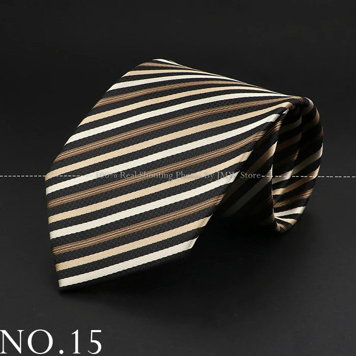 Men’s Brown Tie Collection – Solid, Striped, Paisley & Floral Designs