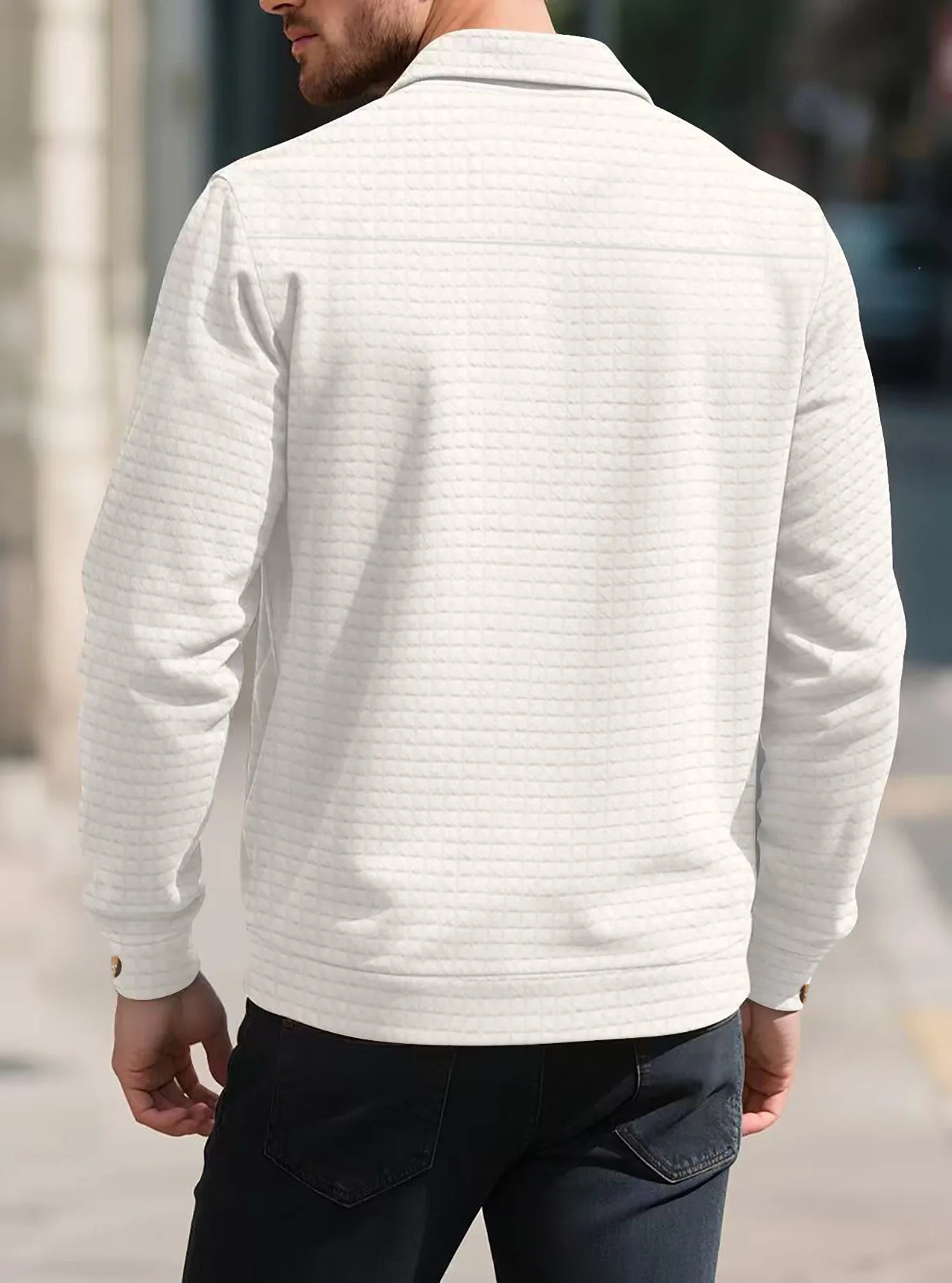 Men’s Casual Long-Sleeve Shirt Jacket