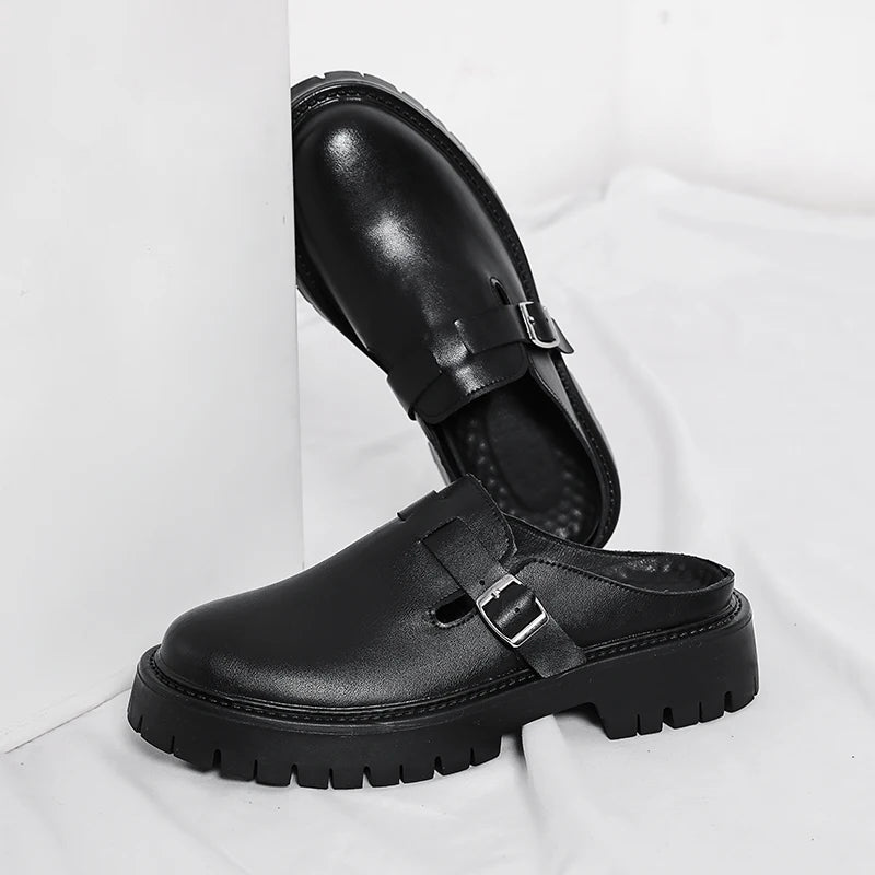 Men's Leather Slip-On Casual Shoes