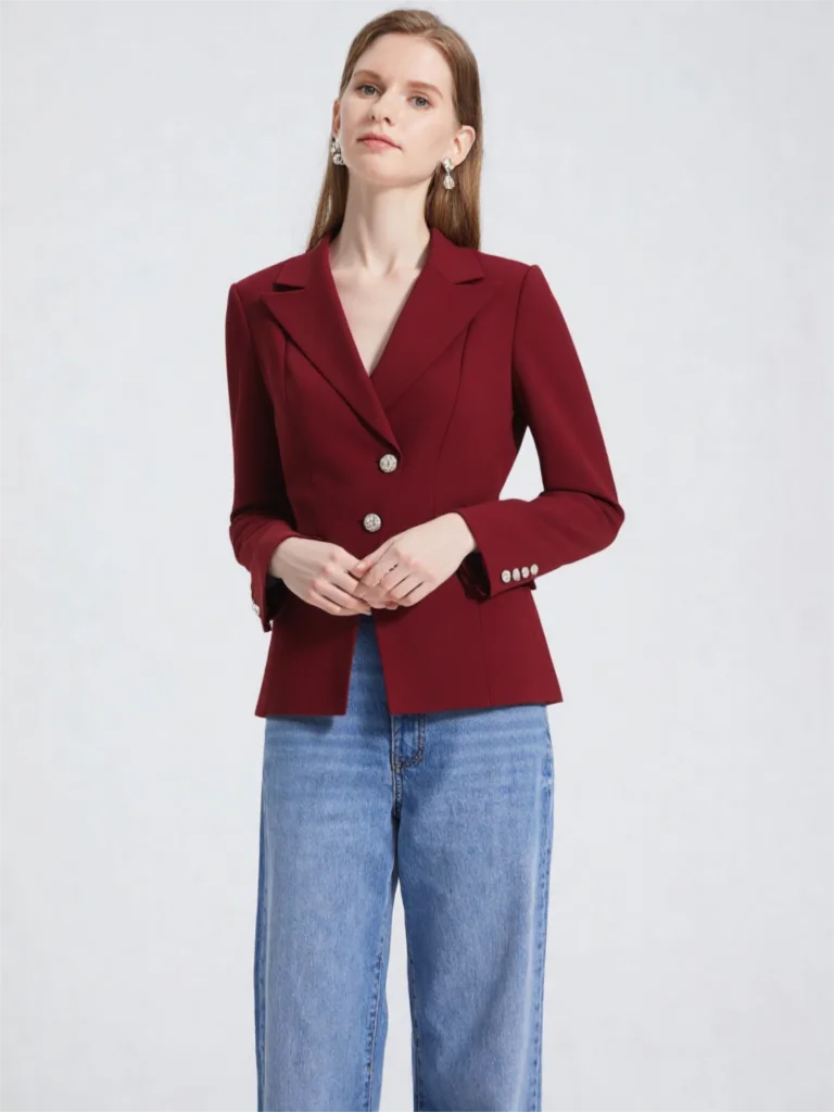 Elegant Tailored Women's Suit Blazer - Office &Formal wear