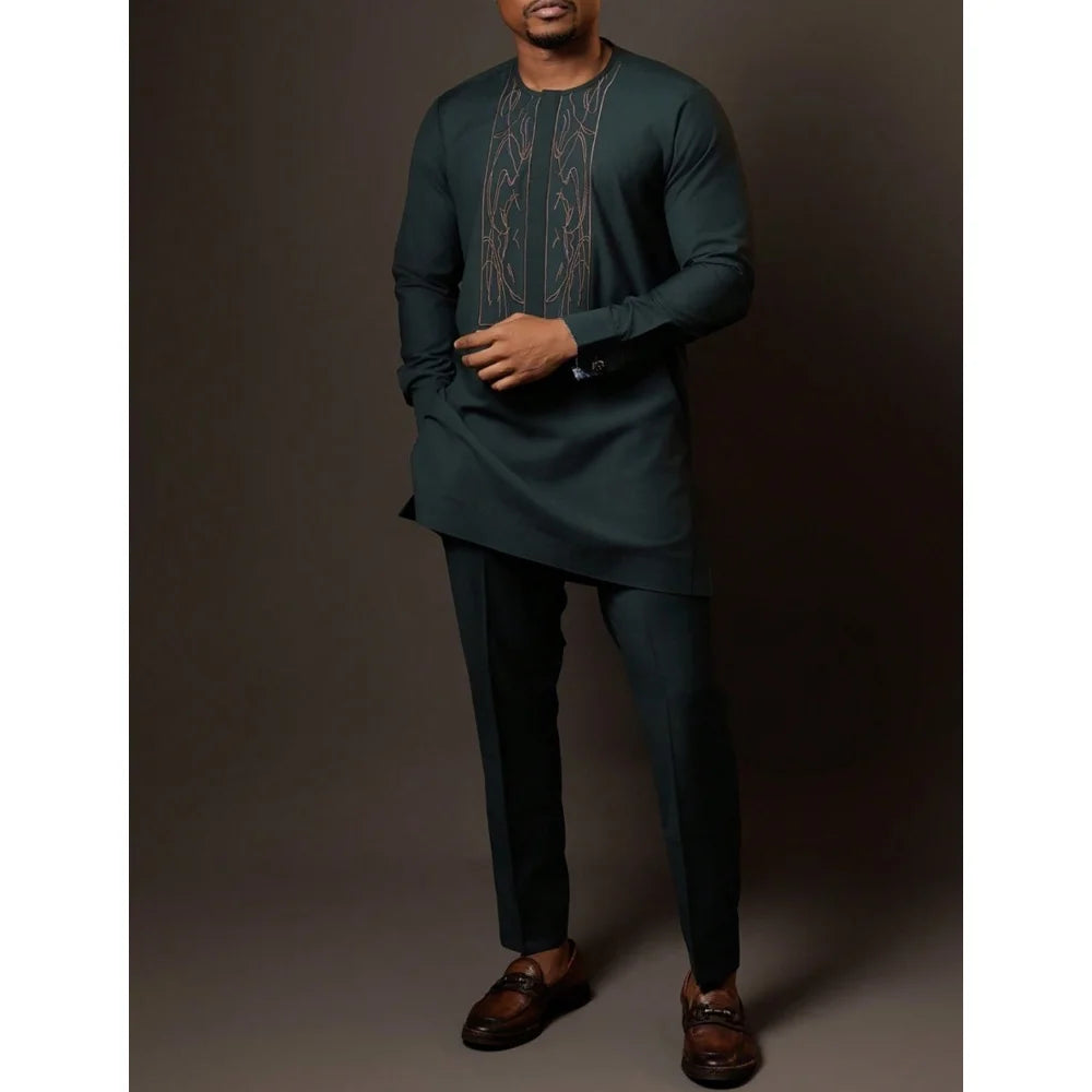 Traditional-Men's two-Piece Set-Modern Classic style