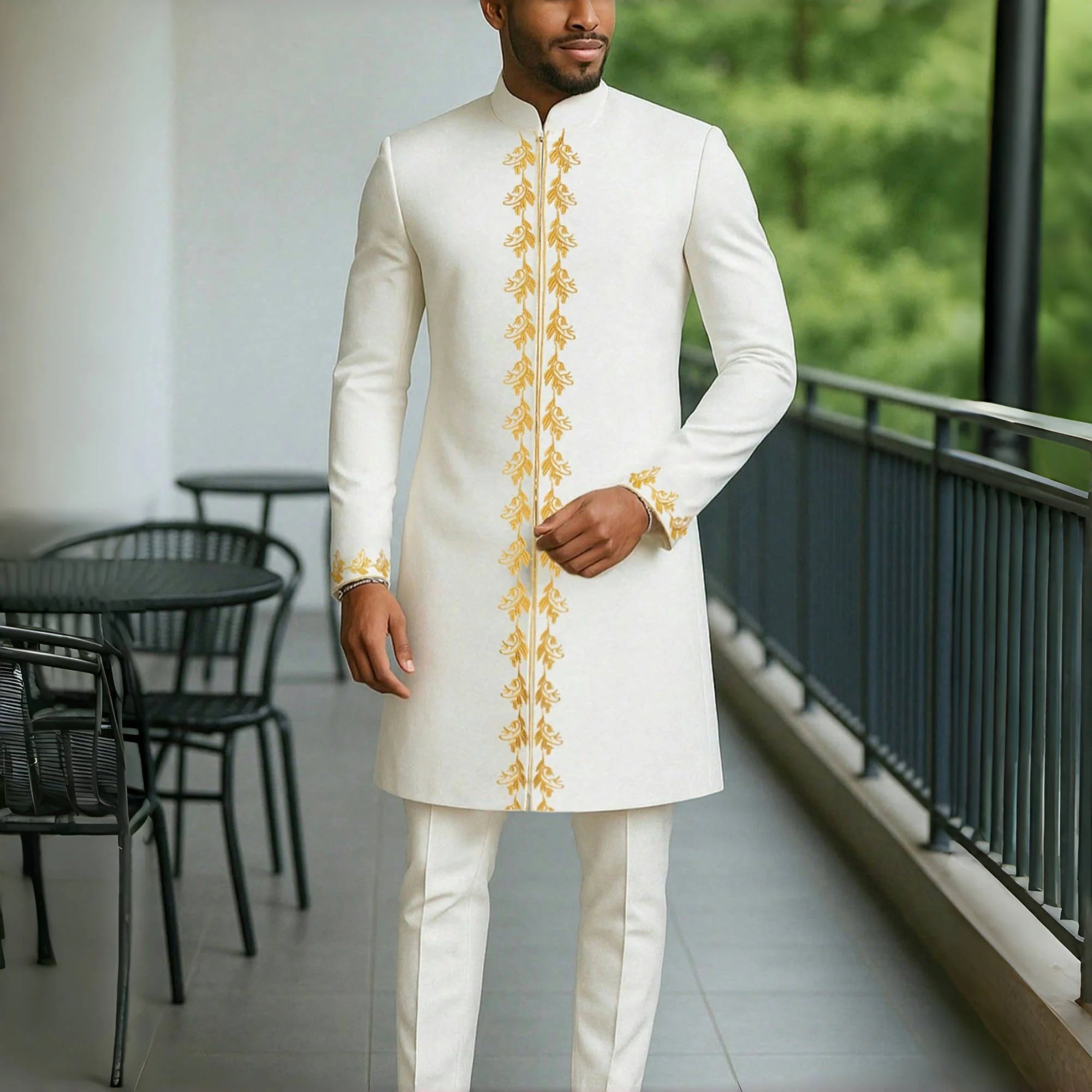 Traditional-Men's two-Piece Set-Modern Classic style