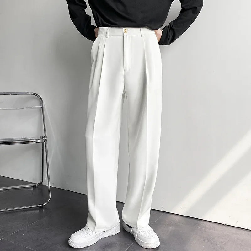Men's Straight-Leg casual Trousers-Modern Fit