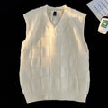 Loose V-neck Outerwear Bottom Clothing Basic Casual Vest Sleeveless