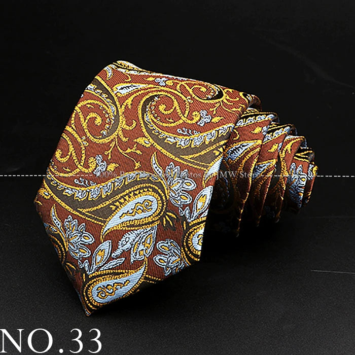 Men’s Brown Tie Collection – Solid, Striped, Paisley & Floral Designs